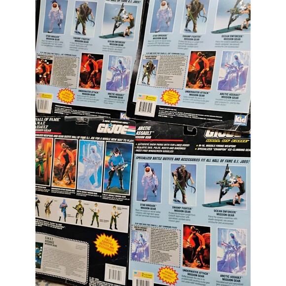 Lot Of 6 Vintage GI Joe Hall Of Fame Mission Gear 1993 Kid Dimensions Products - Picture 16 of 16